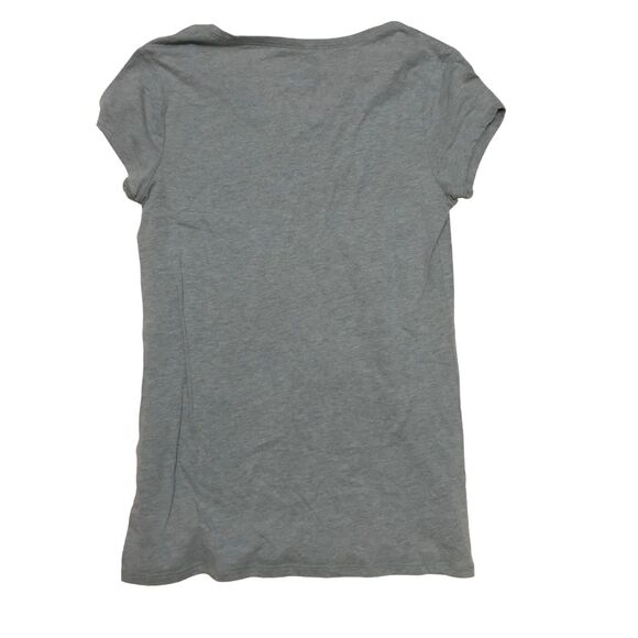 Just a Woman Who Loves Her Chick-Fil-A Graphic Tee; Grey & Black Juniors L - Picture 6 of 6